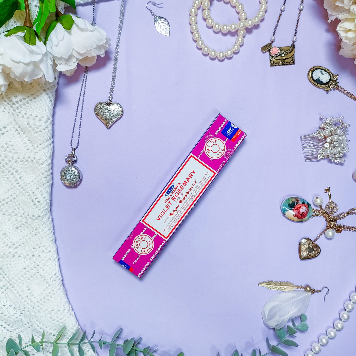 Satya orvokki suitsuketikut - eettiset, puhtaat käsin rullatut suitsukkeet