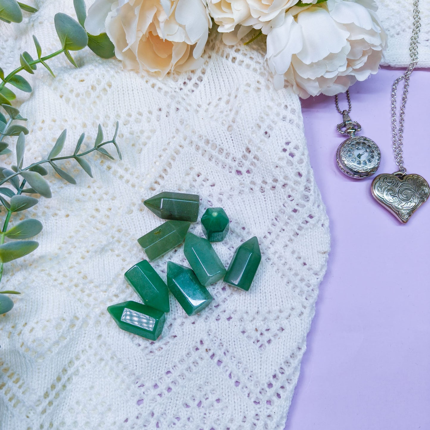 Vihreä aventuriini minitorni