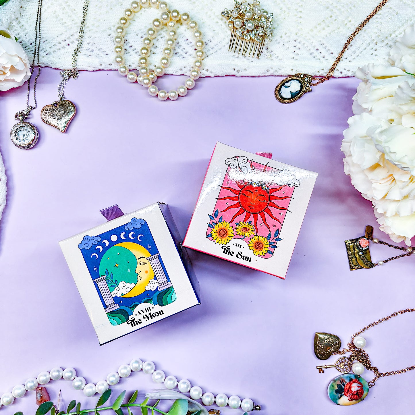 Tuoksukynttilä kuu & aurinko